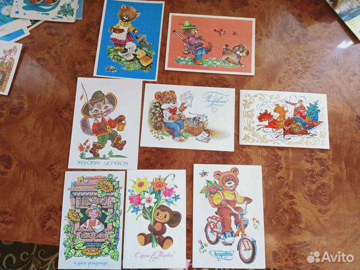 Открытки СССР чистые и подписанные