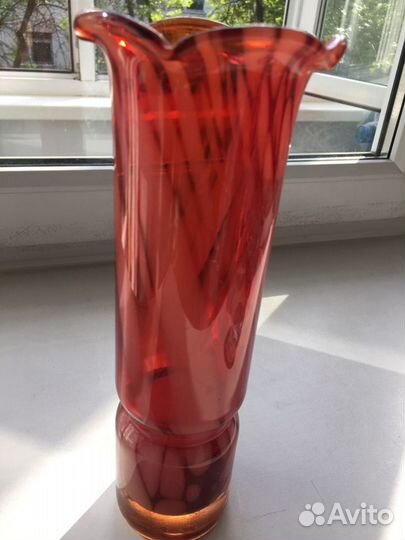 Ваза чешское стекло