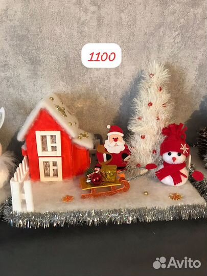 Новогодняя композиция ручная работа