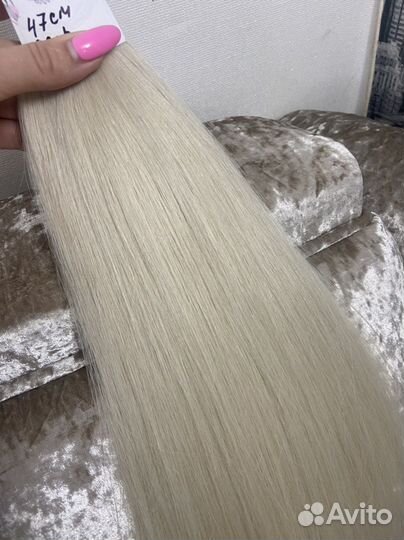 Волосы для наращивания тотал блонд