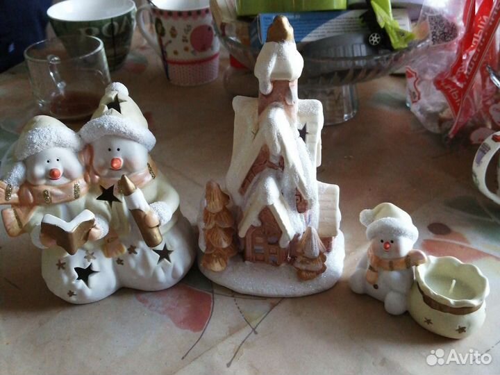 Декор для дома новогодний домик и др