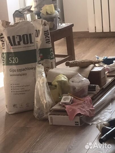 Остатки стройматериалов после ремонта