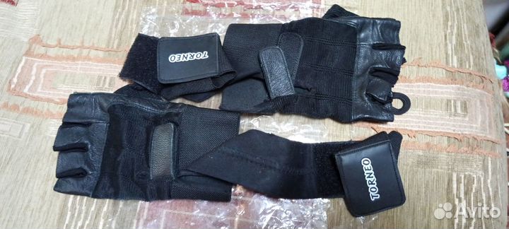 Перчатки натуральная кожа, мужские, спортивные