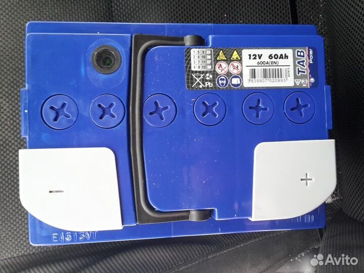 Аккумулятор TAB polar blue обр. 60Aч / 600 А