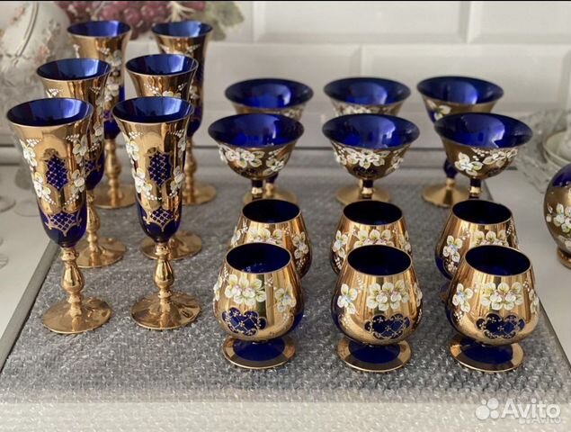 Фужеры Богемия. Чехословакия. Винтаж