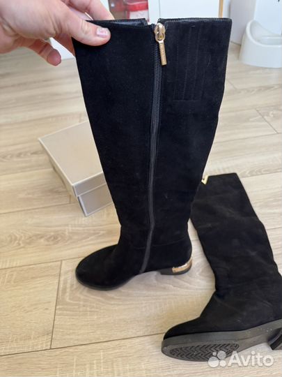 Сапоги зимние женские 37 замша еврозима