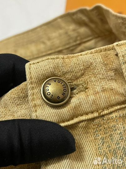 Джинсы мужские бежевые Louis Vuitton