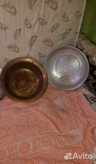 Латунный таз