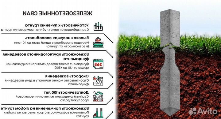 Жб сваи для бетонных домов