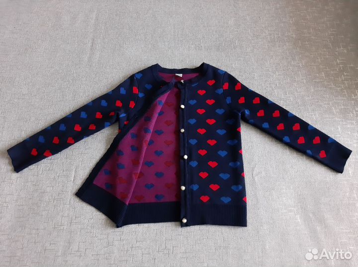 Теплая кофта для девочки 122