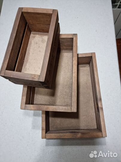 Набор ящиков деревянных