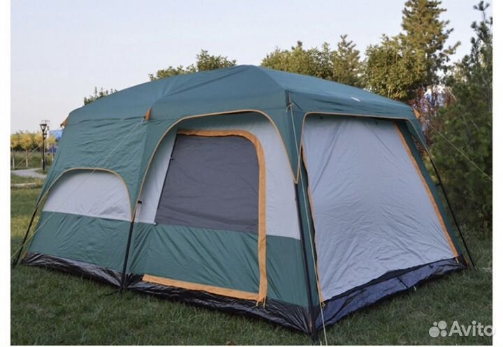 Палатка 6 местная с шатром двухкомантная 096 330