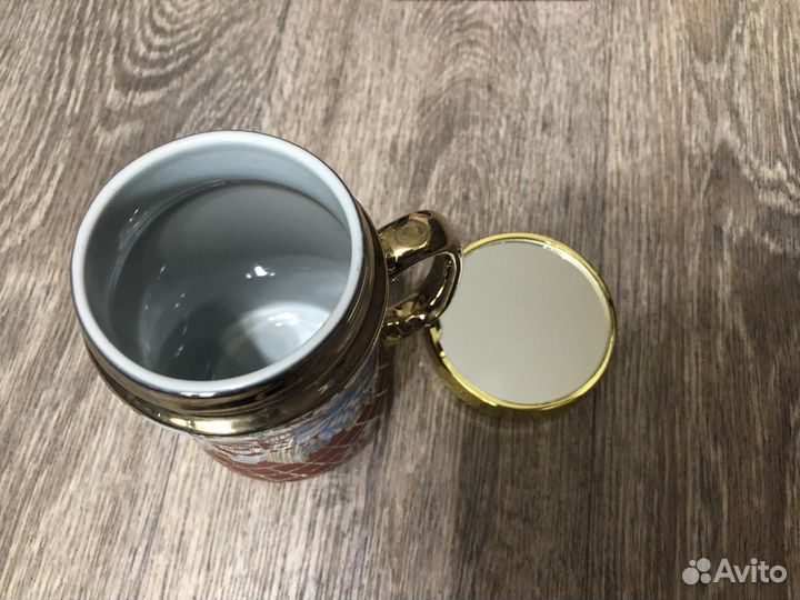 Новая кружка с крышкой 400 мл