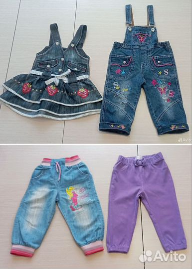 Пакет вещей для девочки 80 86