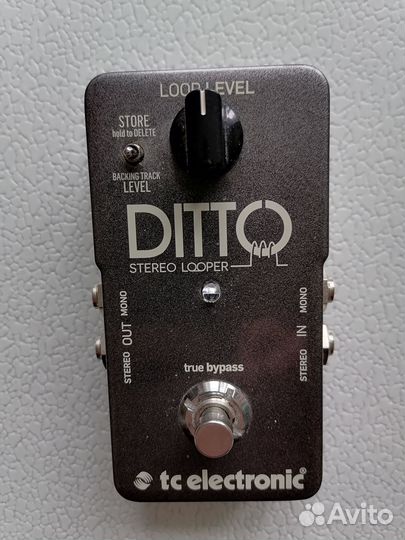 Ditto Looper stereo TC Electronic с блоком питания