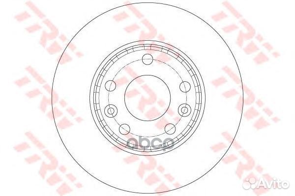DF6072 диск тормозной передний Dacia Duster 1