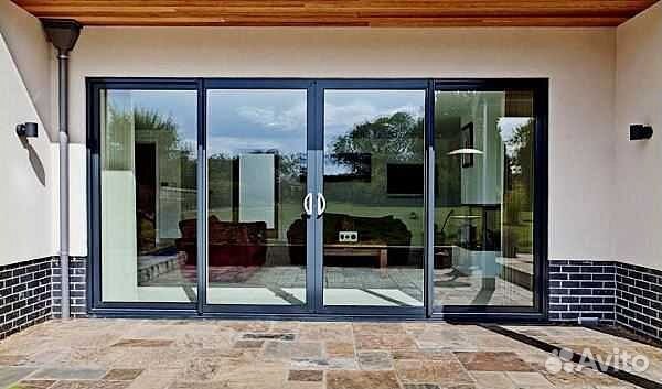 Раздвижные алюминиевые двери для террасы