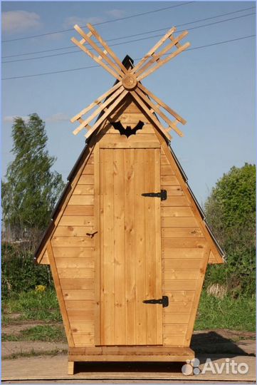 Дачный туалет деревянный LBS