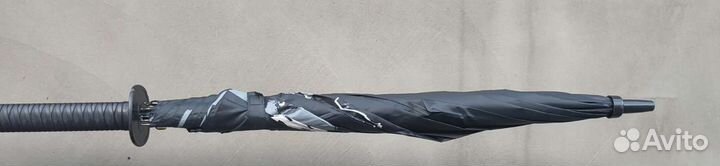 Мужской зонт, полуавтоват. Меч самурая