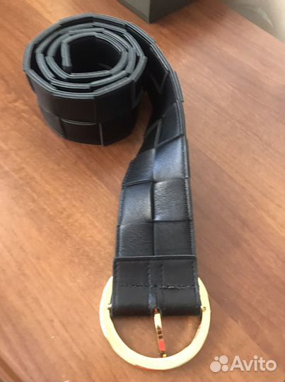 Ремень женский кожаный широкий