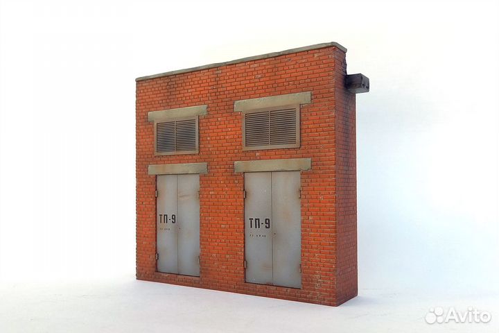 Фрагмент трансформаторной подстанции. Макет 1/43