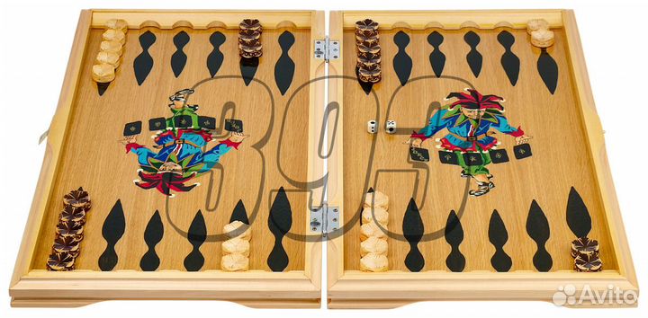 Нарды Джокер (резные, светлые) (2027)