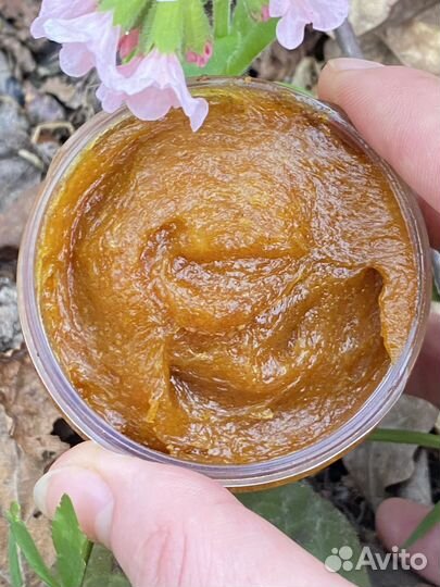 Апельсиновое мягкое мыло-скраб (крафт)