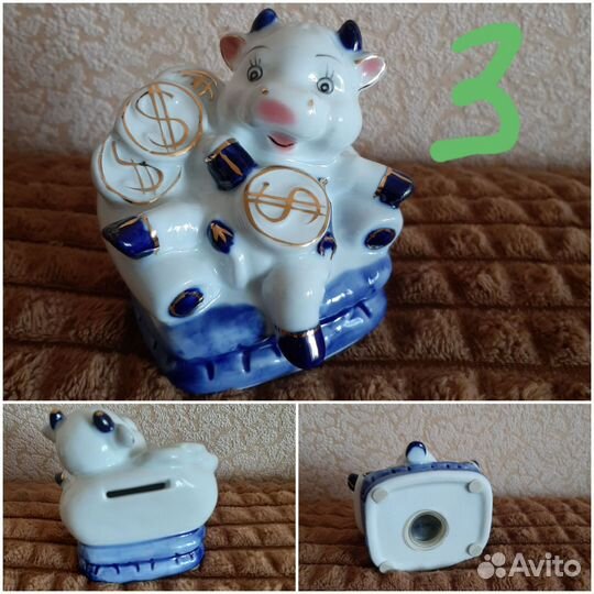 Гжель, сувениры, копилки