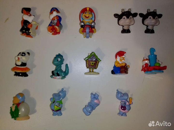 Фигурки киндер сюрприз и киндер макси