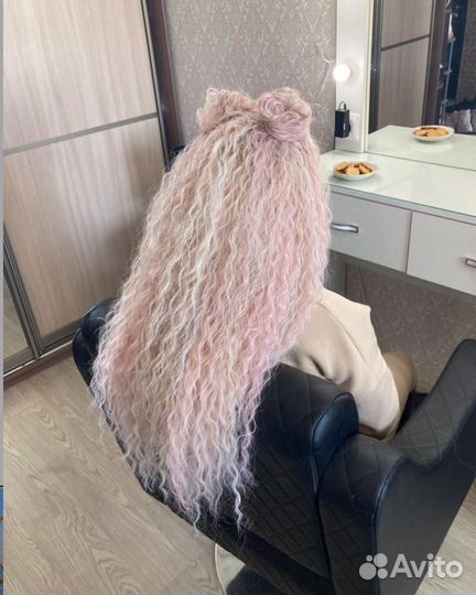 Прическа афрохвост афронаращивание афрокудри