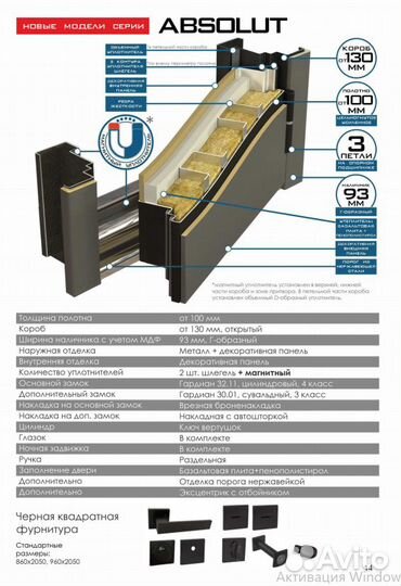 Дверь входная Dorston Геометрия 960 R