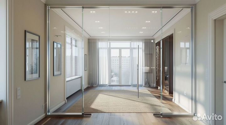 Стеклянная дверь