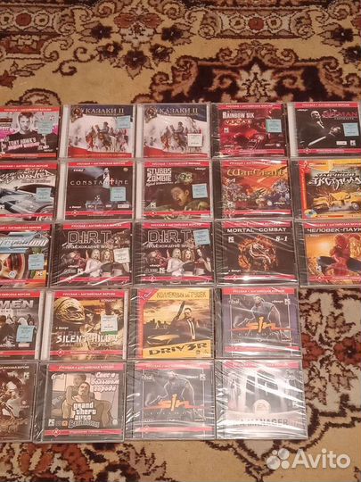 Компьютерные диски с играми абсолютно новые,запако