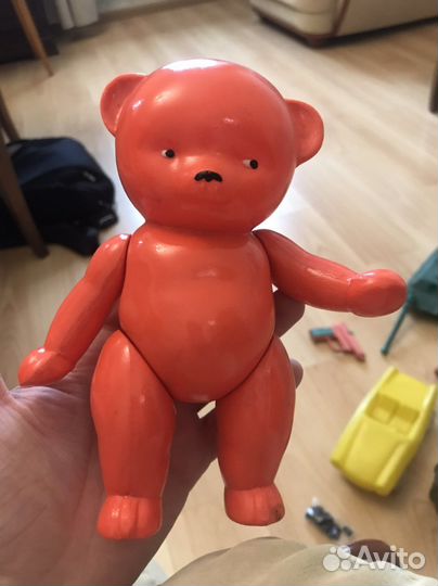 Игрушка целлулоид СССР медведь