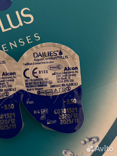 Линзы однодневные Alcon 88 штук