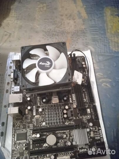 Игровой комплект материнка с процессором и кулером