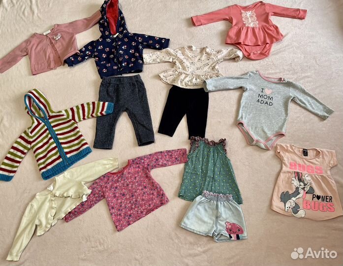 Одежда пакетом для девочки 68-74