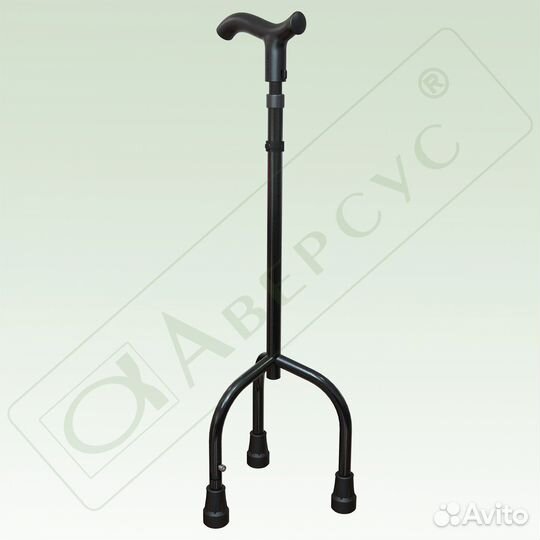 Трость,регулируемая по высоте, на 3-х опорах с упс