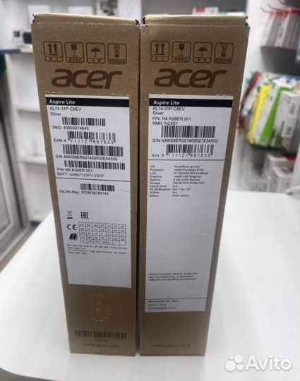 Новый ноутбук Aser Aspire Lite 14