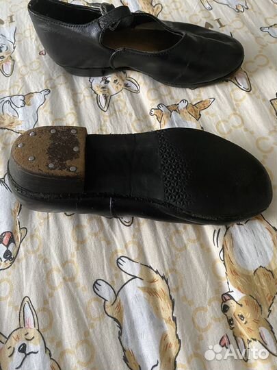 Туфли для танцев кожаные