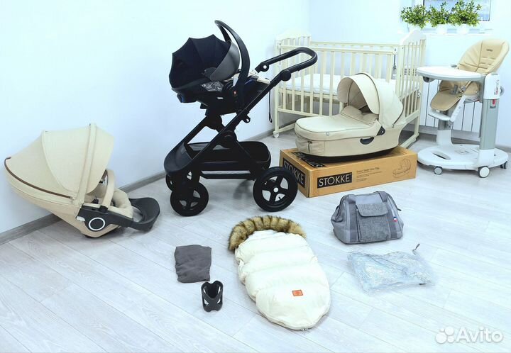 Коляска stokke trailz 3 в 1 + tatamia