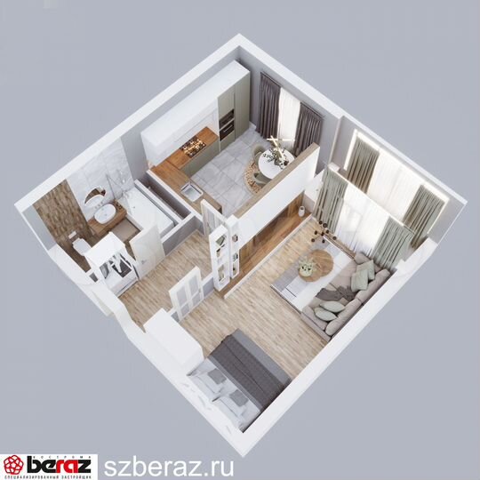 1-к. квартира, 38,4 м², 1/9 эт.
