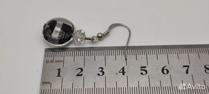 Серьги винтажные №27 989 Размер на фото и состояни