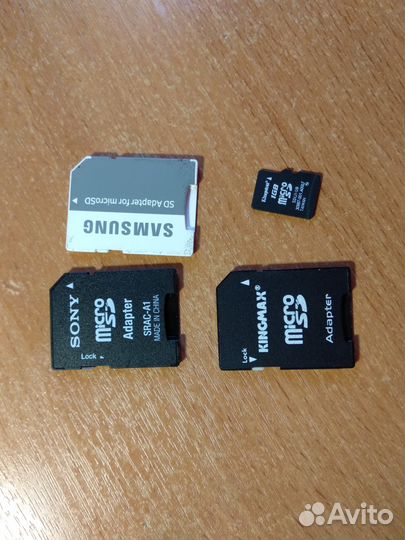 Карта памяти MicroSD 32гб+переходники