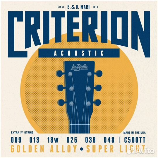 Струны для акустической гитары La Bella C500TT