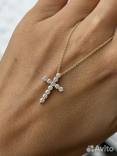 Подвеска-крест Tiffany с бриллиантами
