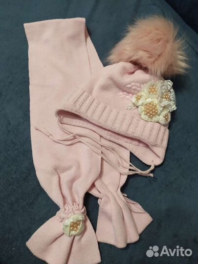 Комплект шапка, шарф