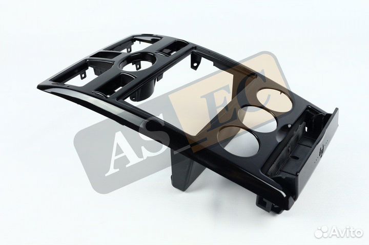 Консоль 2170 приора 2 din чёрный глянец