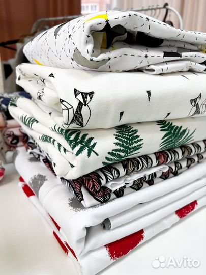 Отрез ткани трикотаж, вискоза, лен