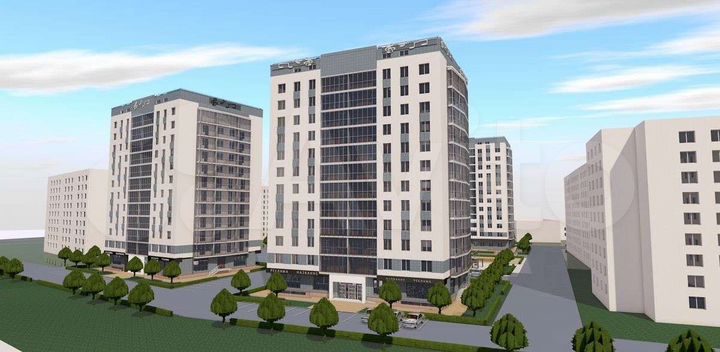 2-к. квартира, 53,8 м², 12/12 эт.